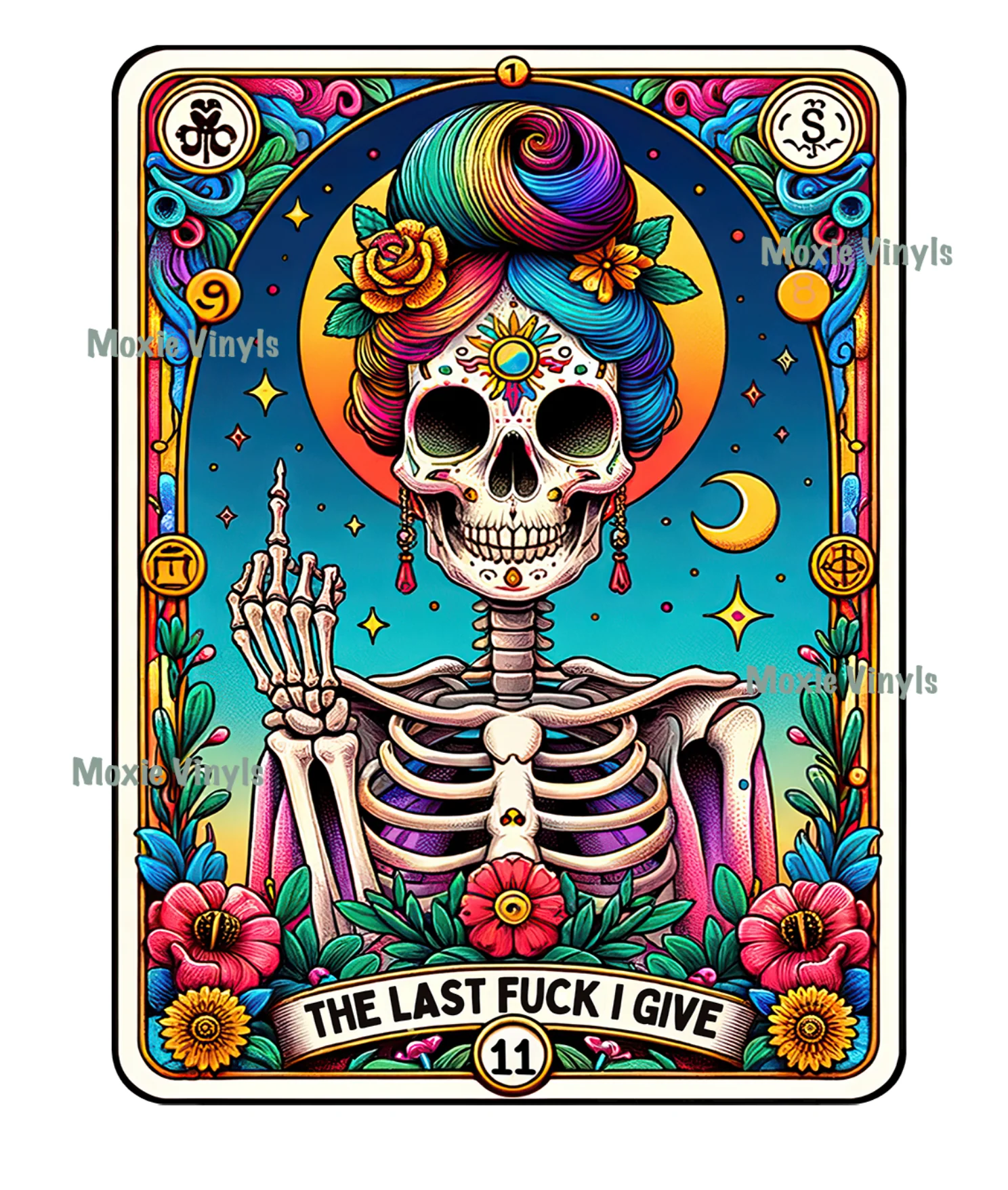Tarot The Last Fuck Given UV DTF