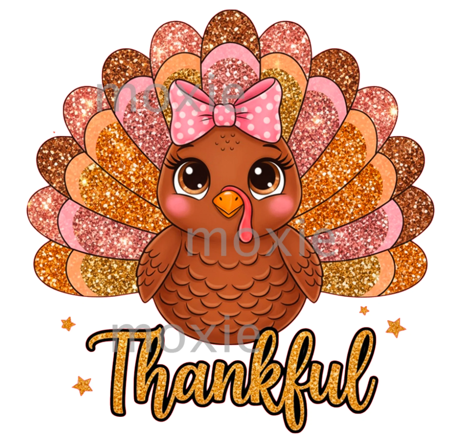 Thankful Turkey Decal & Acrylic Blank COMBO