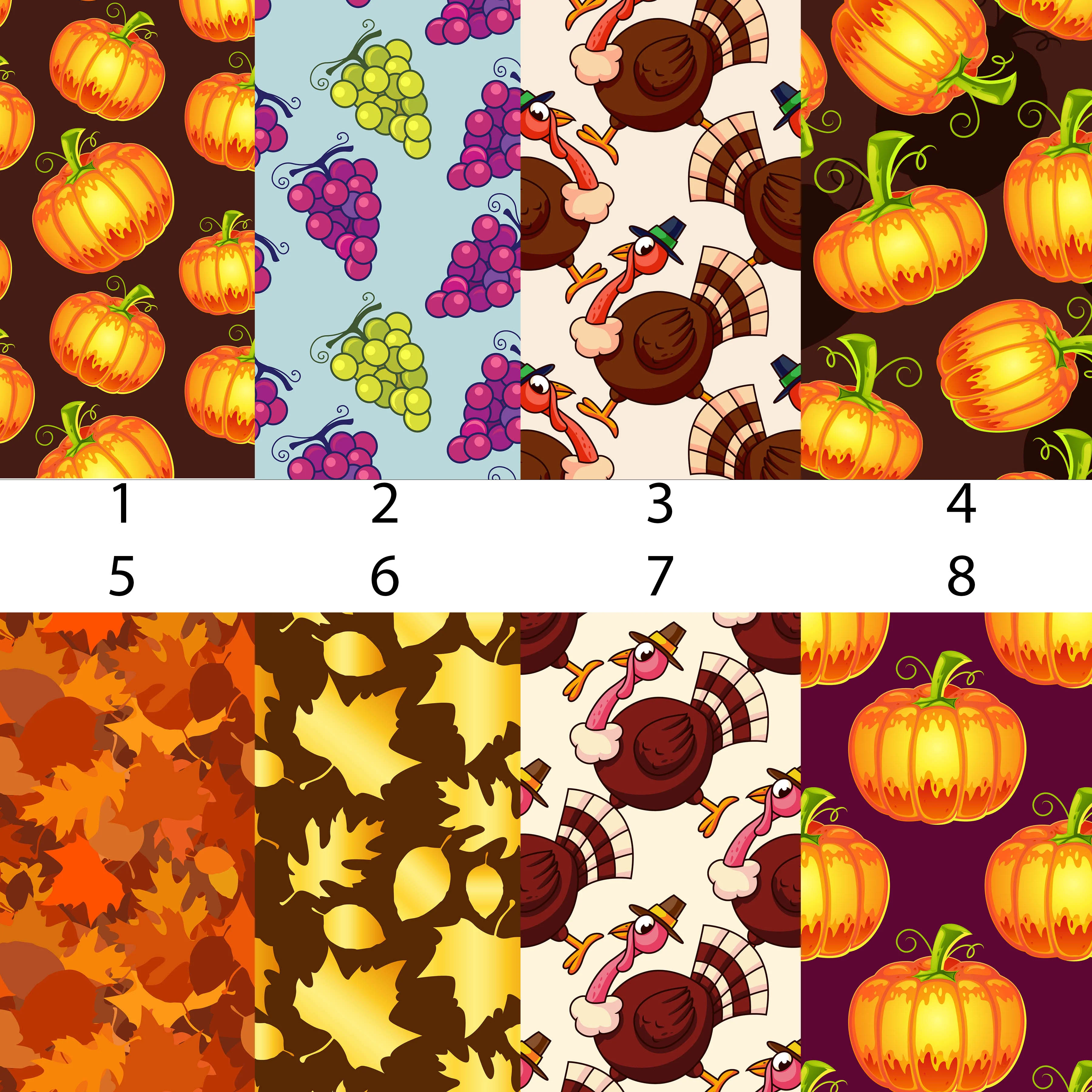 Thanksgiving Patterns Vinyl