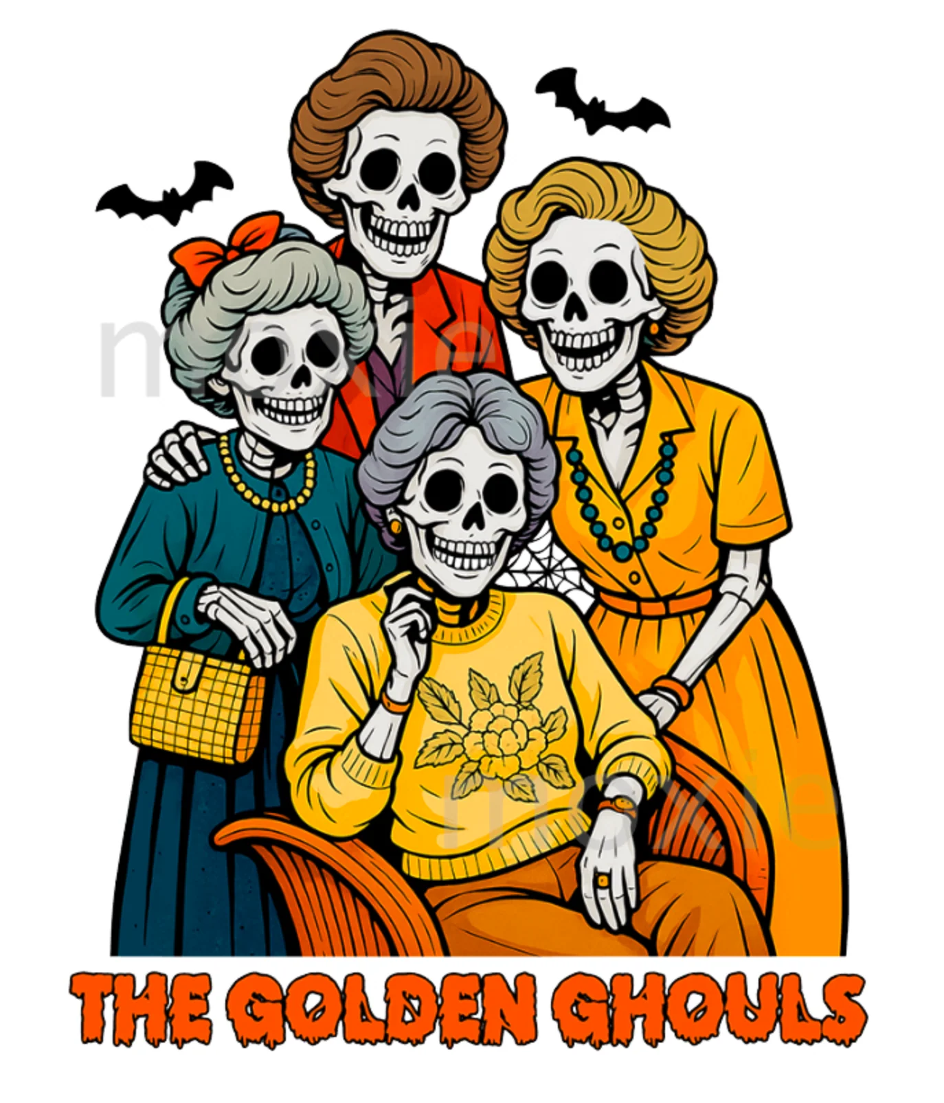 The Golden Ghouls Decal & Acrylic Blank COMBO