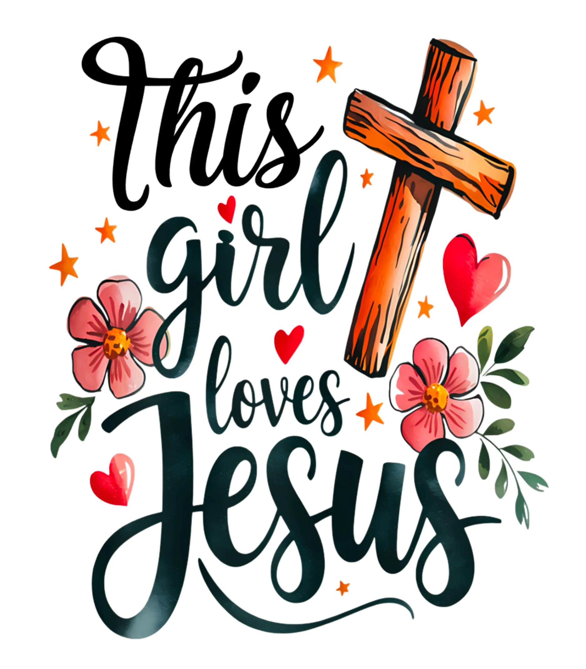 This Girl Loves Jesus Decal & Acrylic Blank COMBO