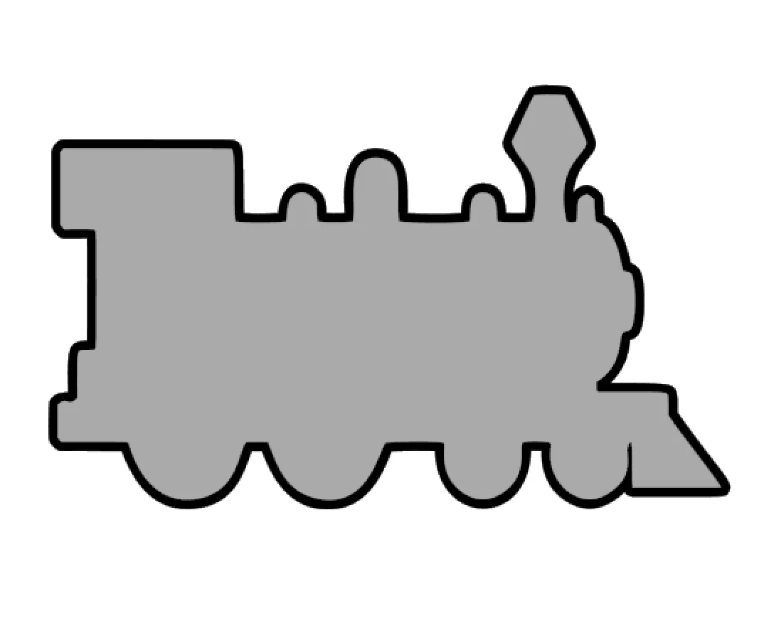 Train Engine Acrylic Blank - Image 2