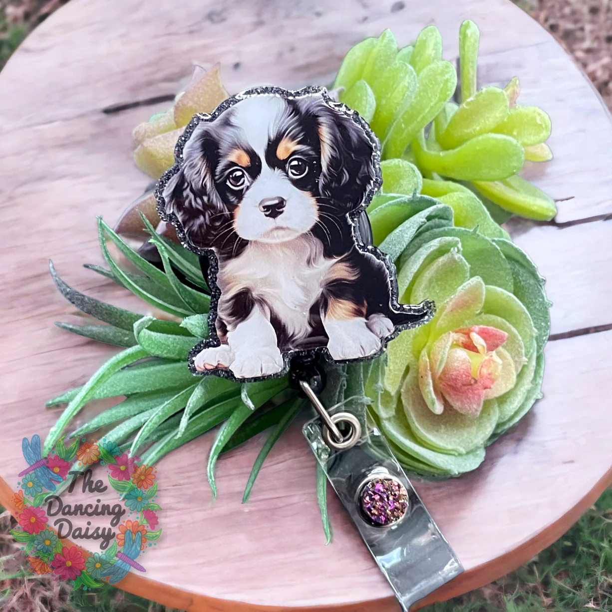 Tri Color Cavalier King Charles Decal & Acrylic Blank COMBO - Image 2