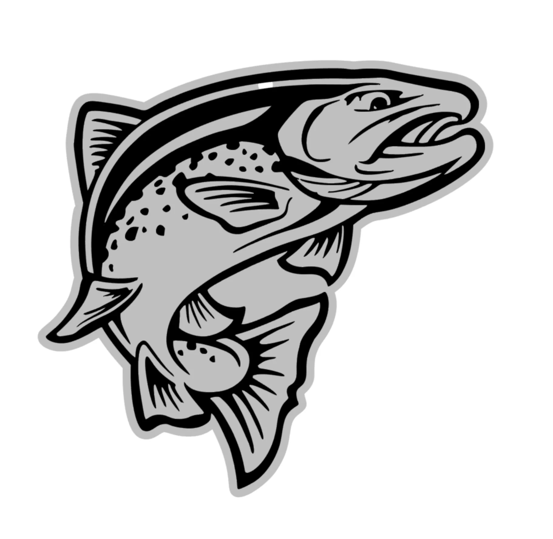 Trout Fish Acrylic Blank - Image 2
