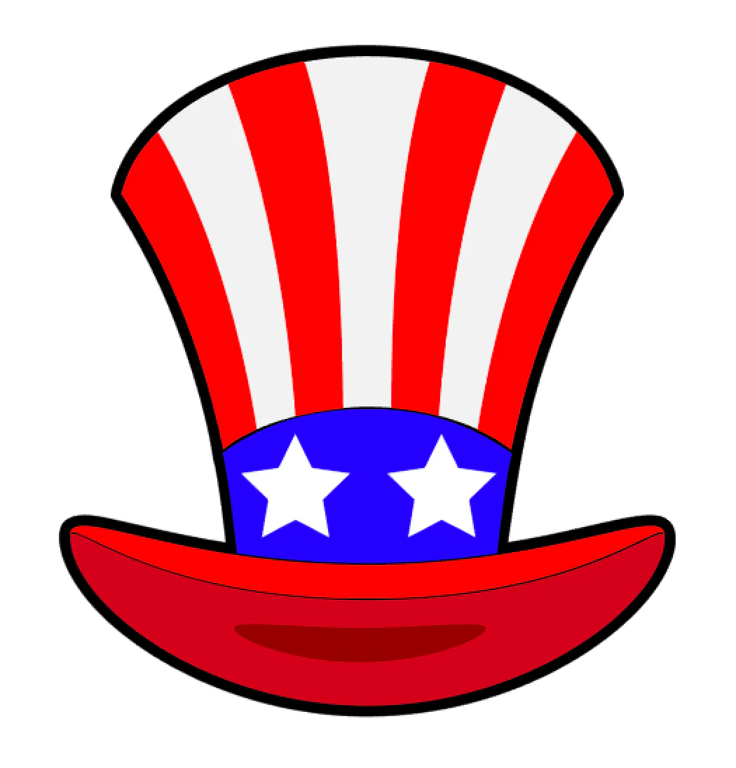 Uncle Sam Hat Acrylic Blank - Image 2