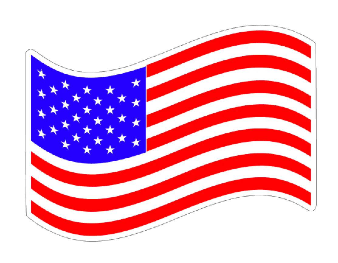USA American Flag #2 Acrylic Blank - Image 2