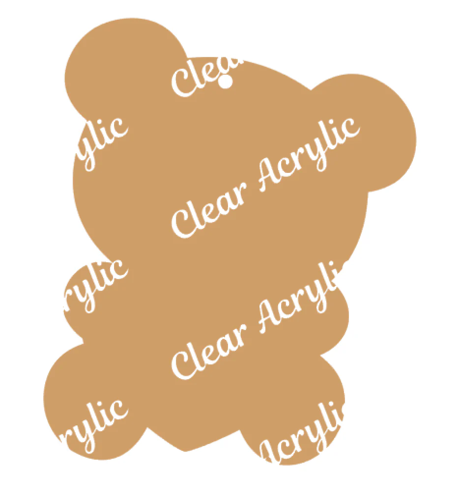 Valentine Bear Acrylic Blank