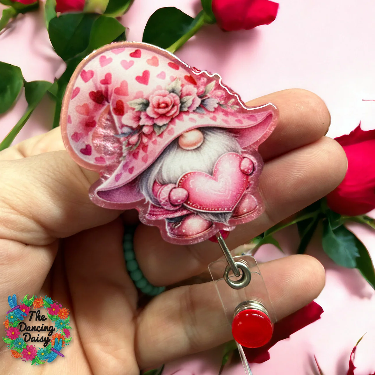 Valentine Heart Gnome Decal & Acrylic Blank COMBO - Image 2