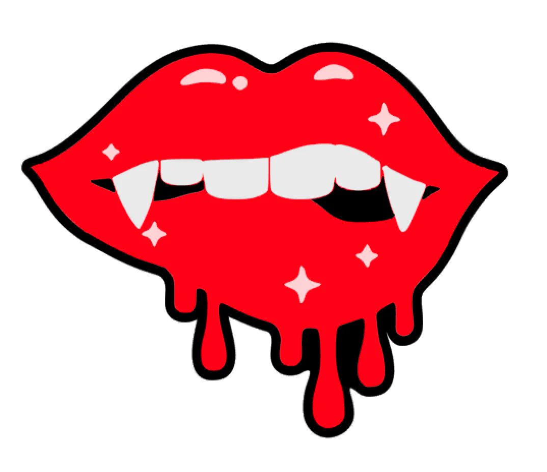 Vampire Lips Acrylic Blank - Image 2