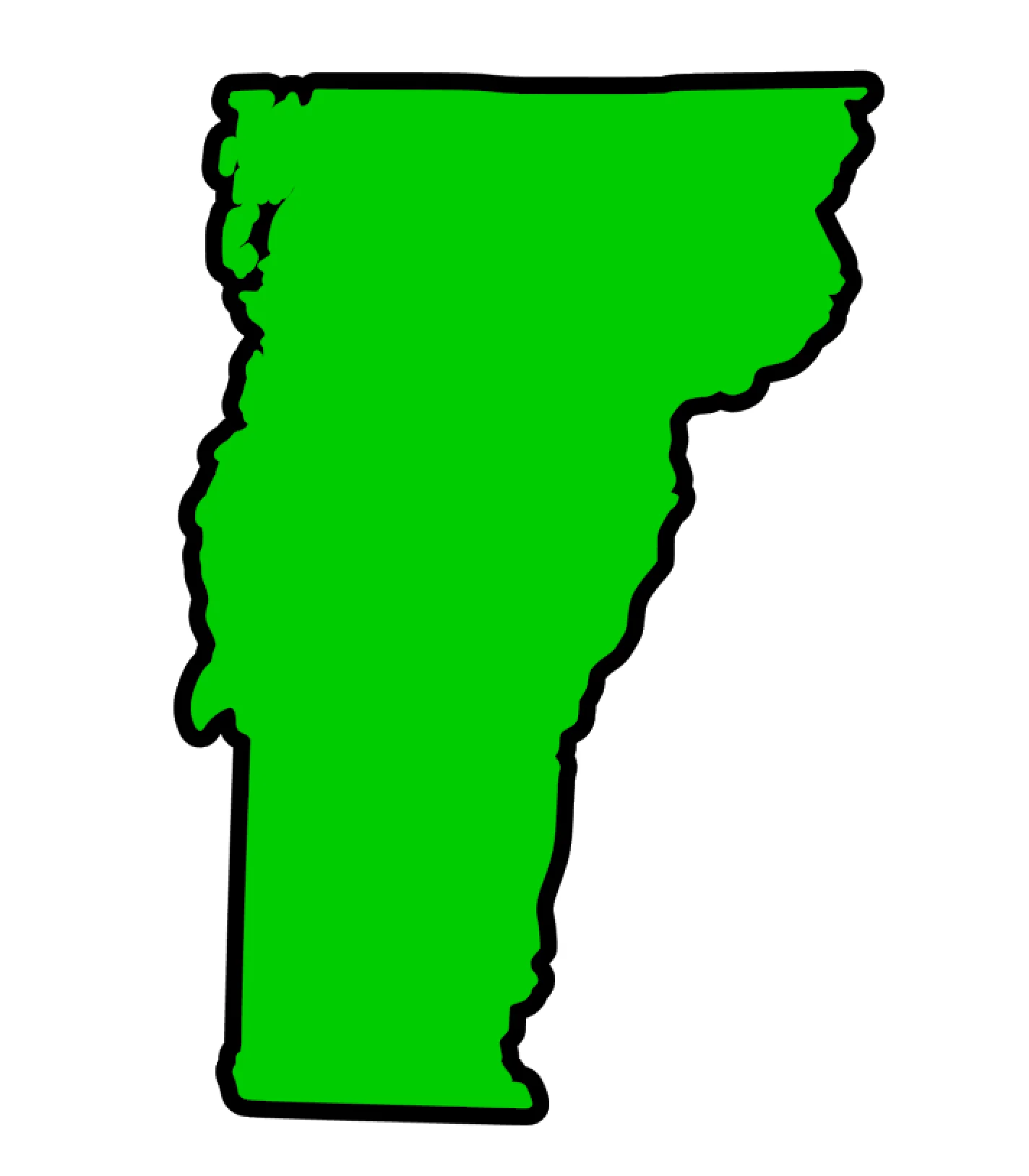 Vermont State Acrylic Blank - Image 2