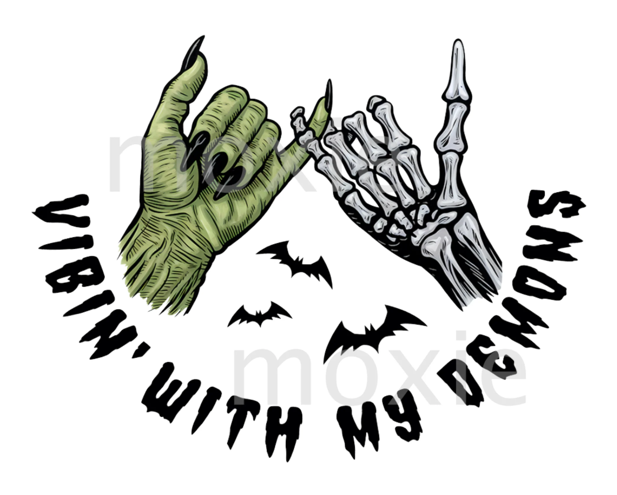 Vibin' With My Demons Decal & Acrylic Blank COMBO