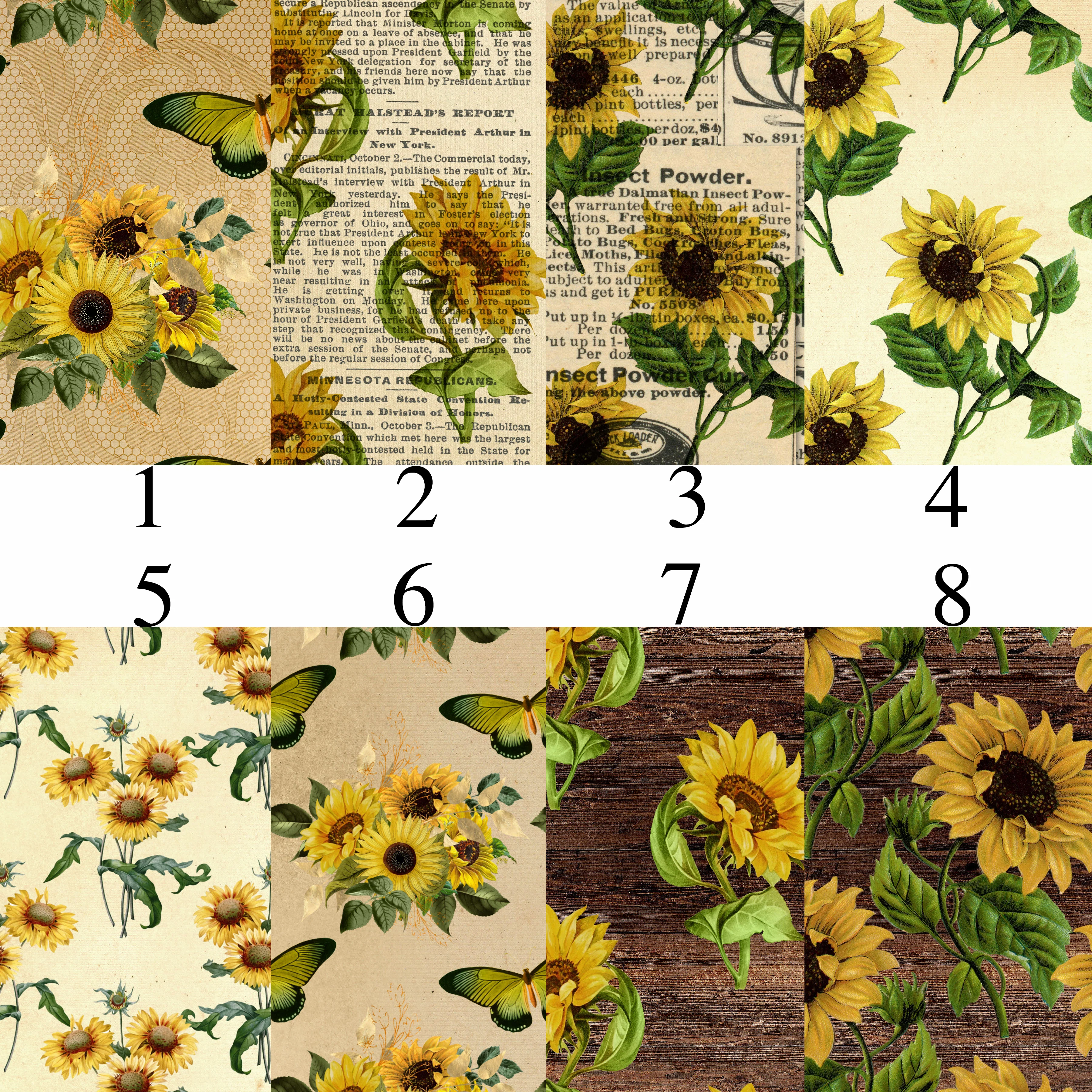 Vintage Sunflower Vinyl