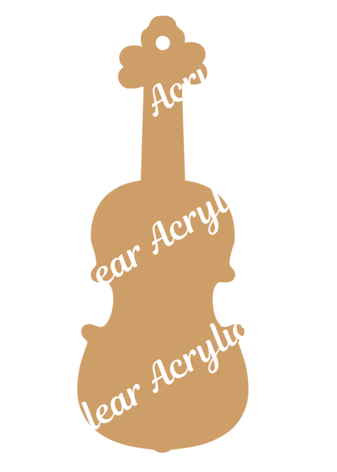 Violin Acrylic Blank