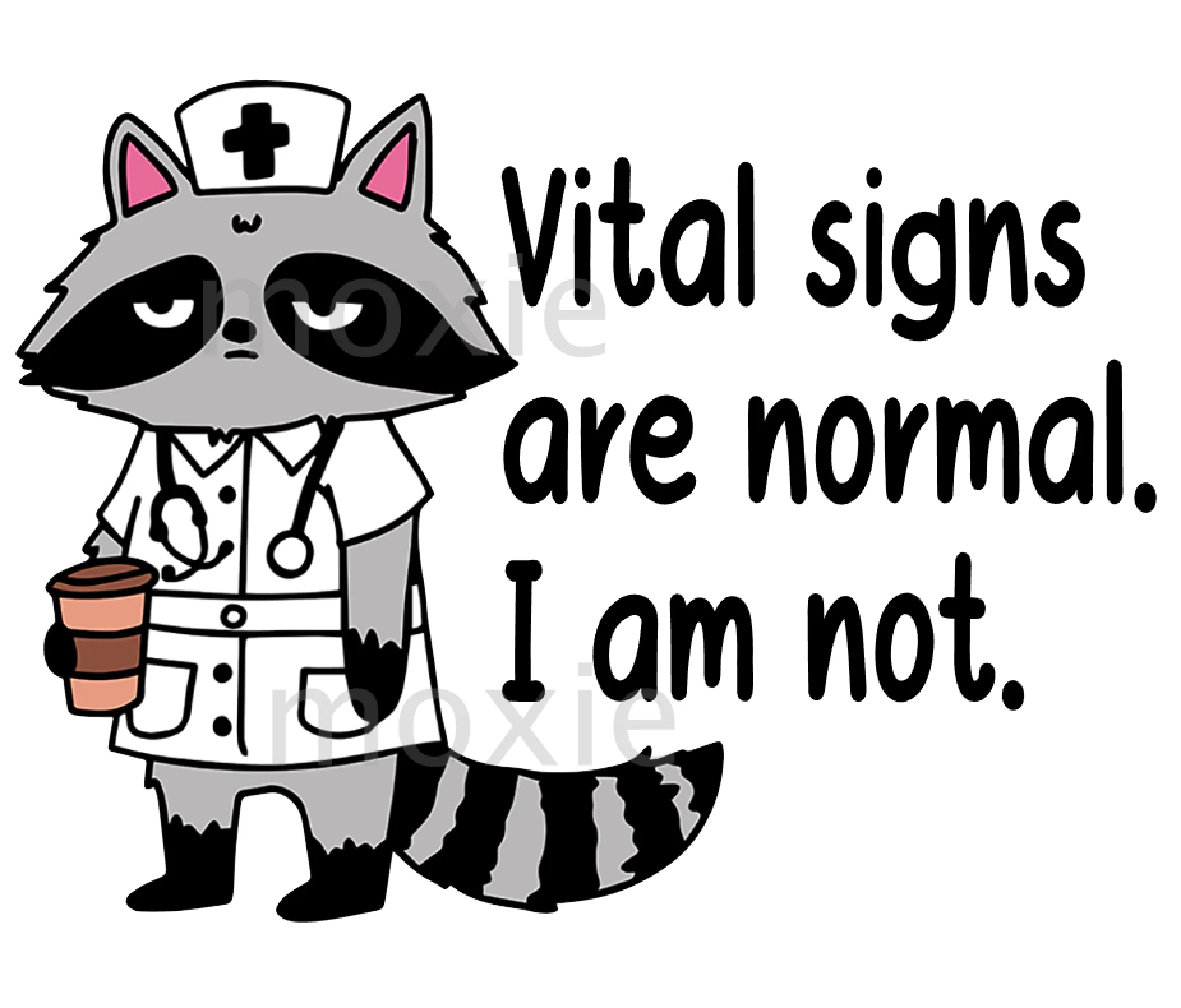 Vital Signs Are Normal Decal & Acrylic Blank COMBO