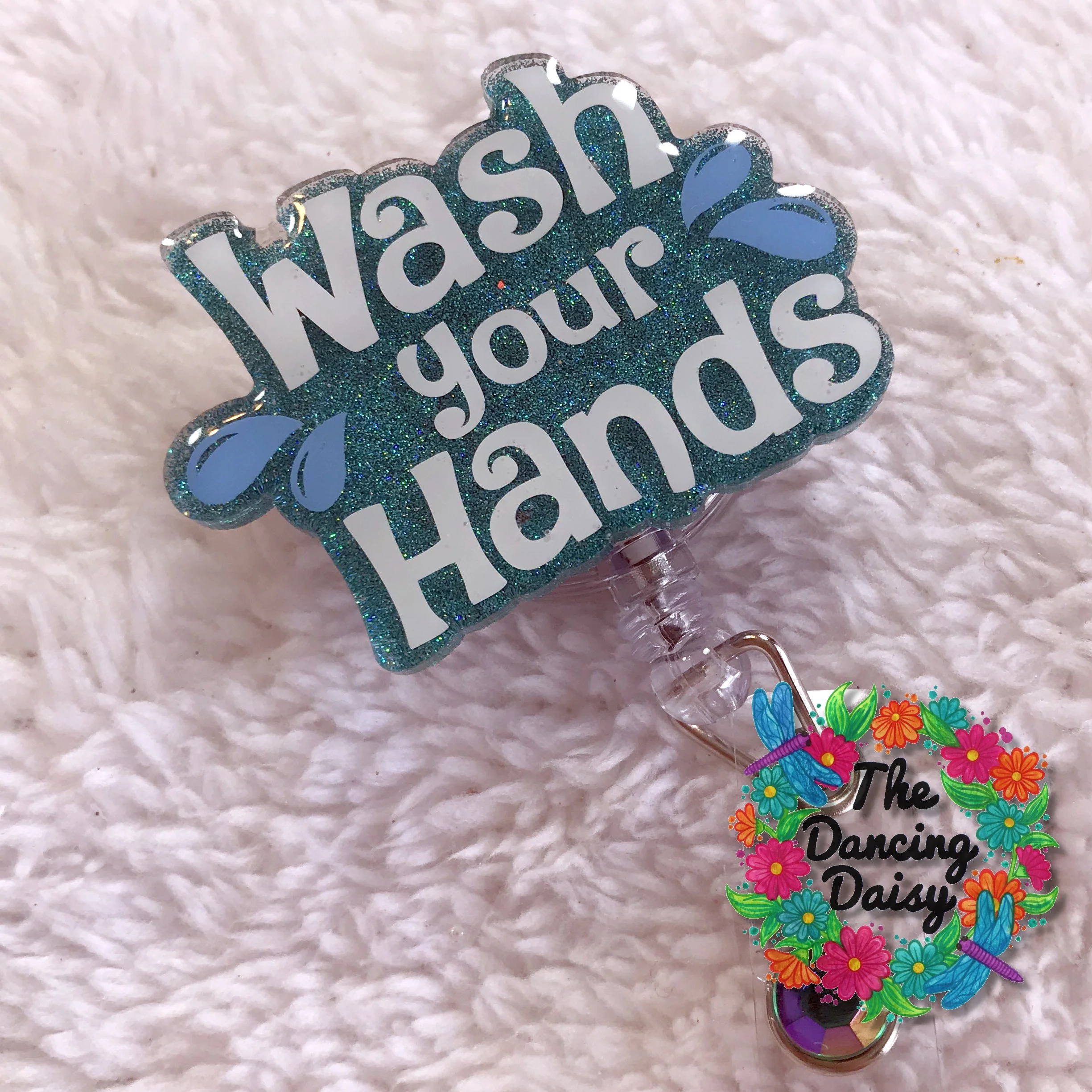Wash Your Hands Badge Reel Blank - Image 3