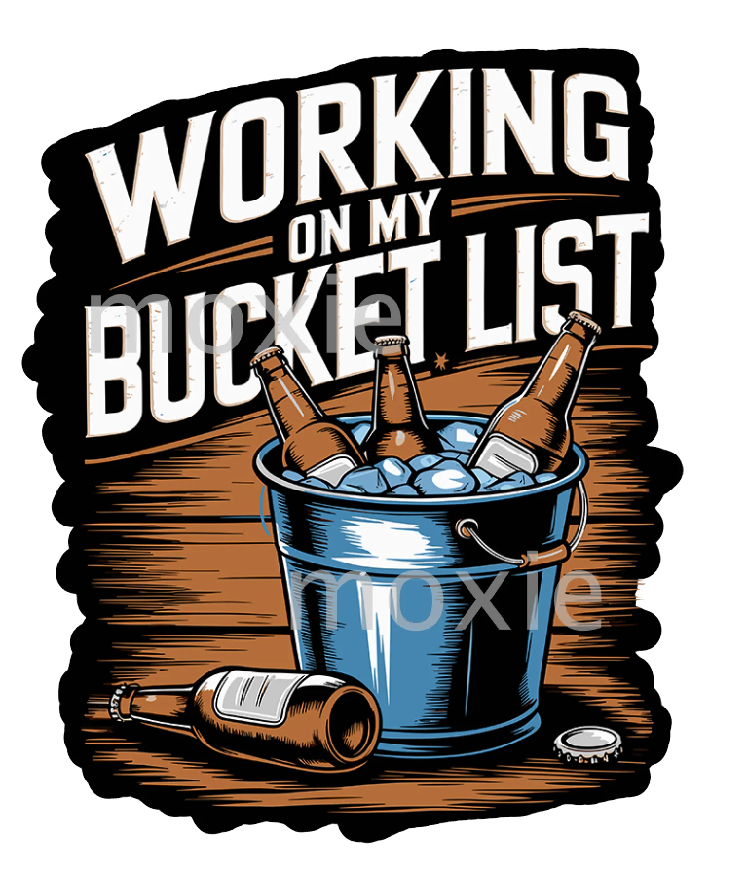 Working On My Bucket List Decal & Acrylic Blank COMBO