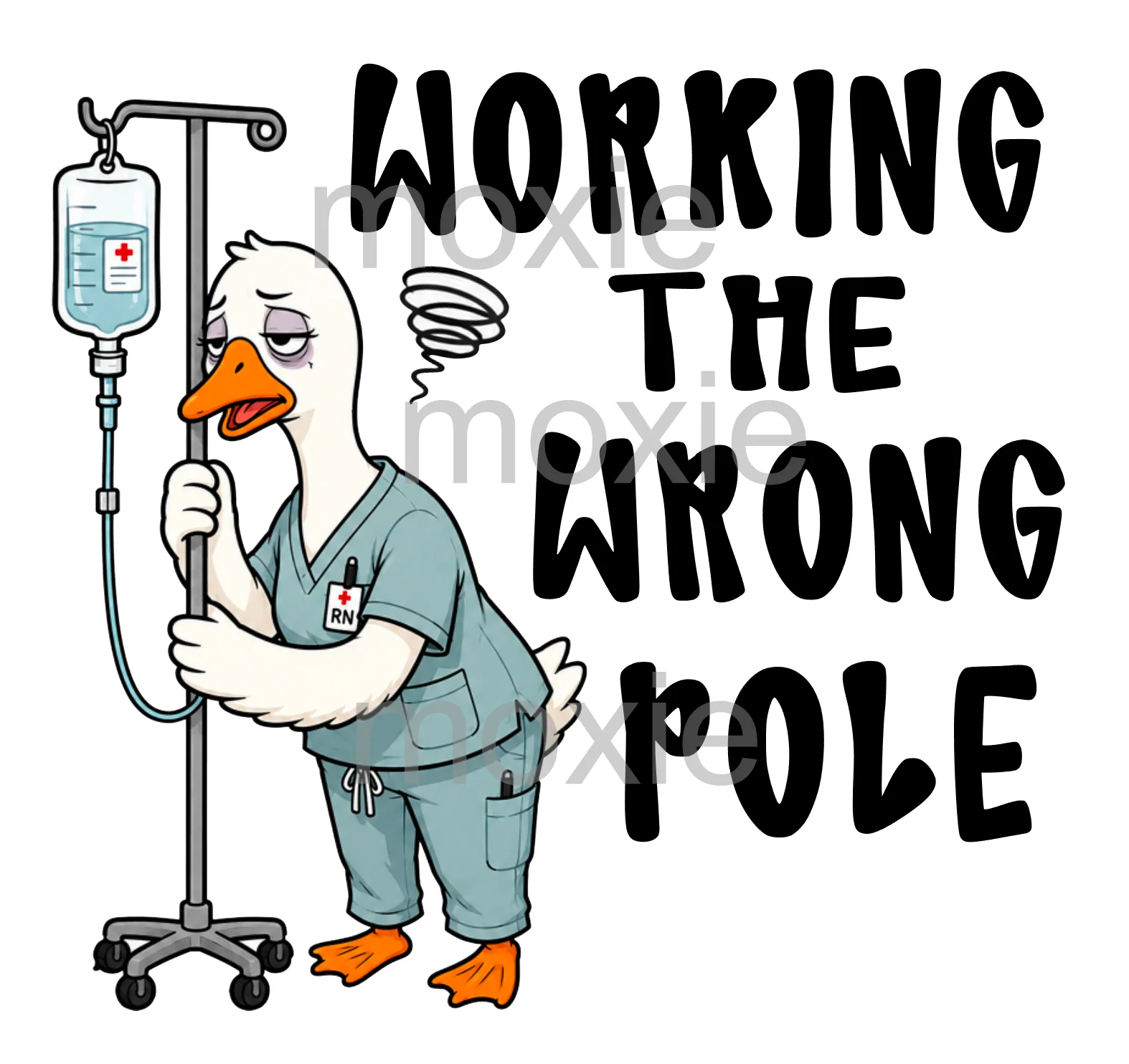 Working The Wrong Pole Decal & Acrylic Blank COMBO