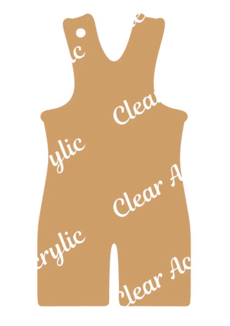 Wrestling Singlet Acrylic Blank